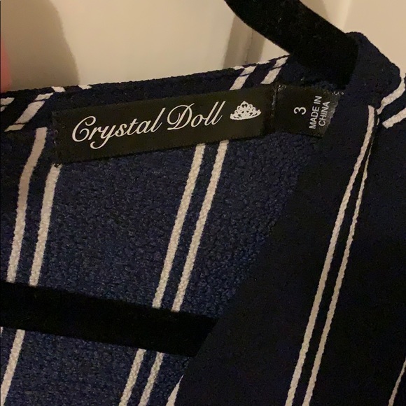 Cropped Striped Jumpsuit - Picture 5 of 6